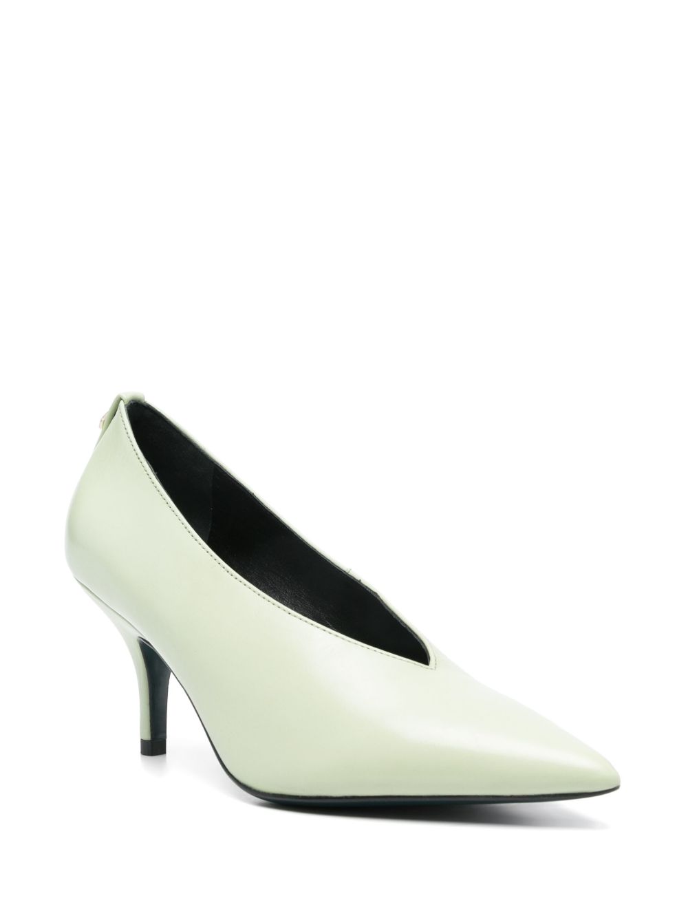 Patrizia Pepe 70mm leather pumps - Groen