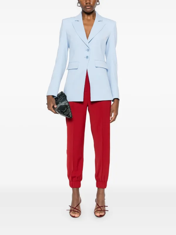 Patrizia Pepe Blazer In Twill Blu FARFETCH IT