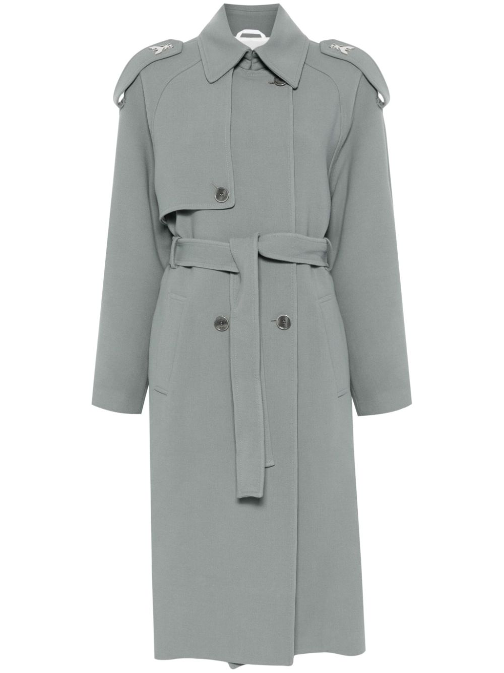 Patrizia Pepe twill trench coats - Grey