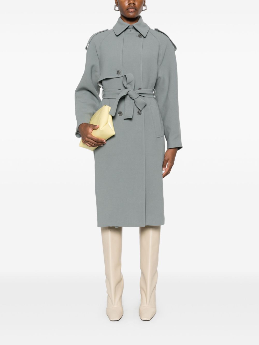 Patrizia Pepe twill trench coats - Grijs