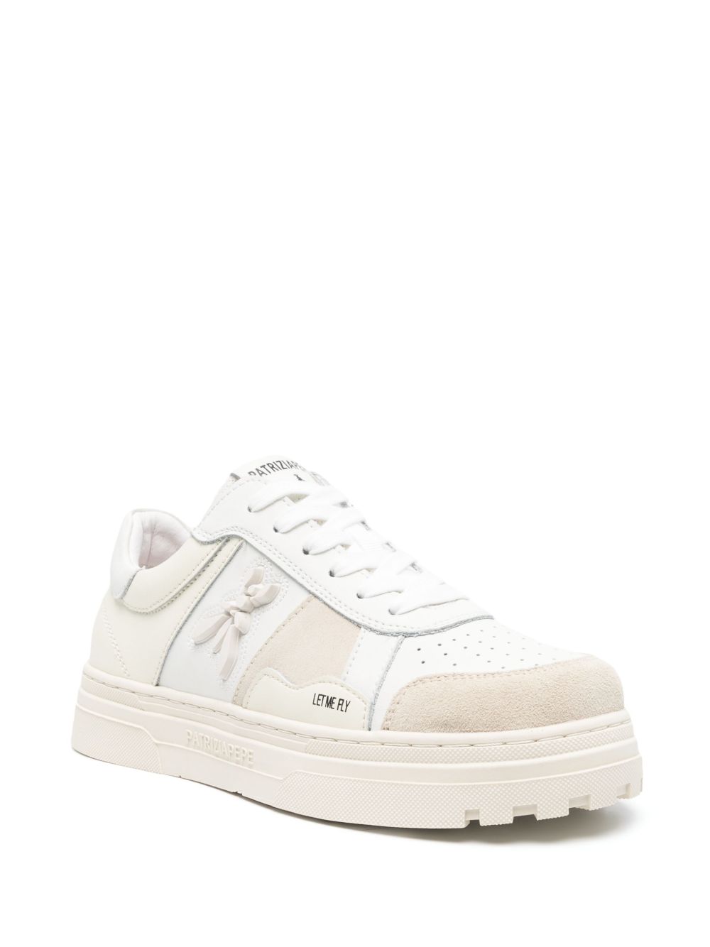 Patrizia Pepe leather sneakers - Wit