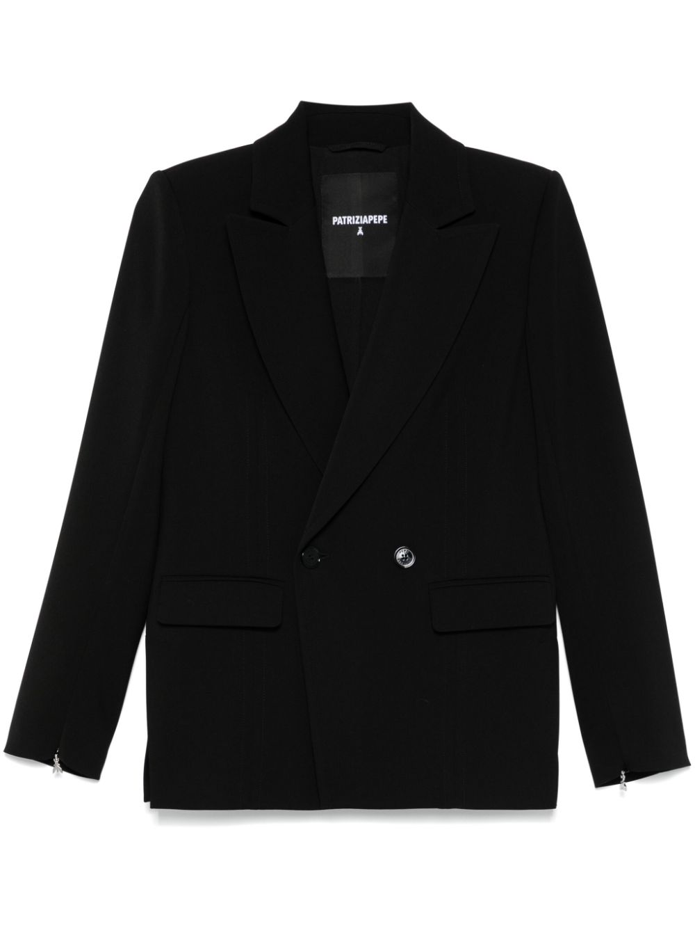 Patrizia Pepe Blazer met zijsplitten Zwart