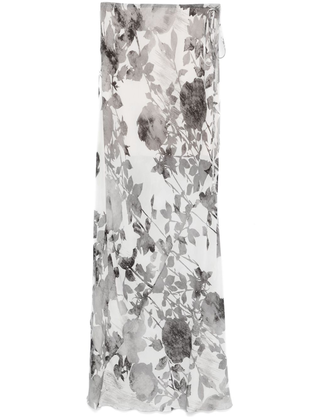 Patrizia Pepe Maxi-rok met bloemenprint Grijs