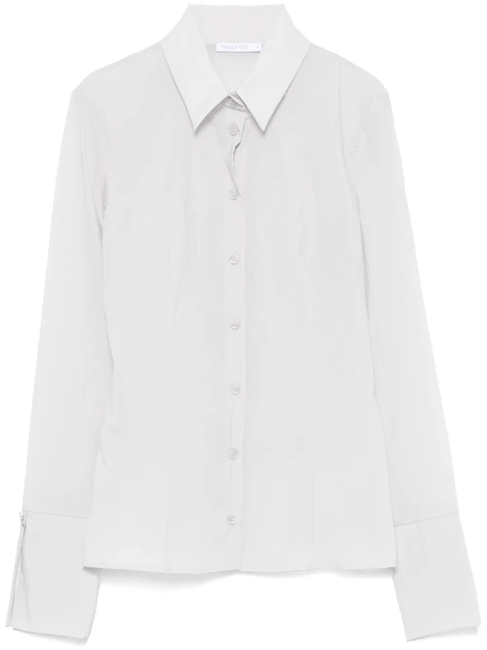 Patrizia Pepe Organza blouse Grijs