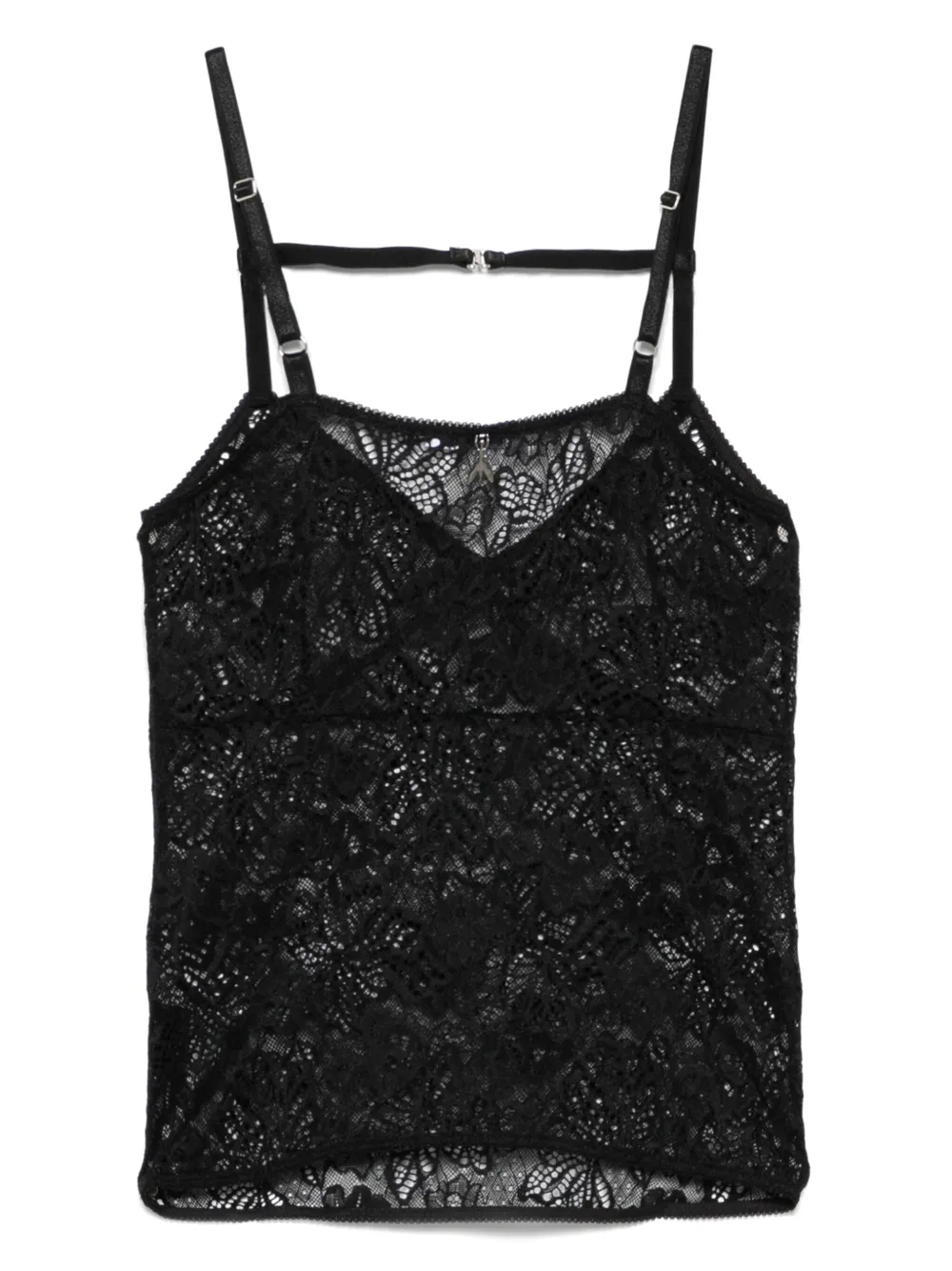 Patrizia Pepe lace tank top - Zwart