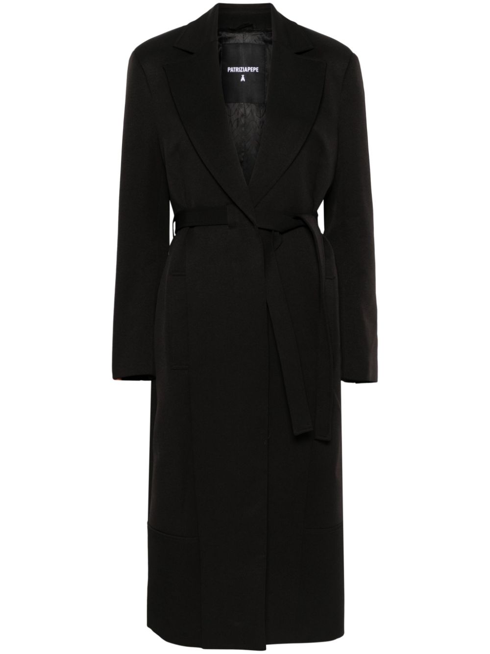 Patrizia Pepe belted coat - Black