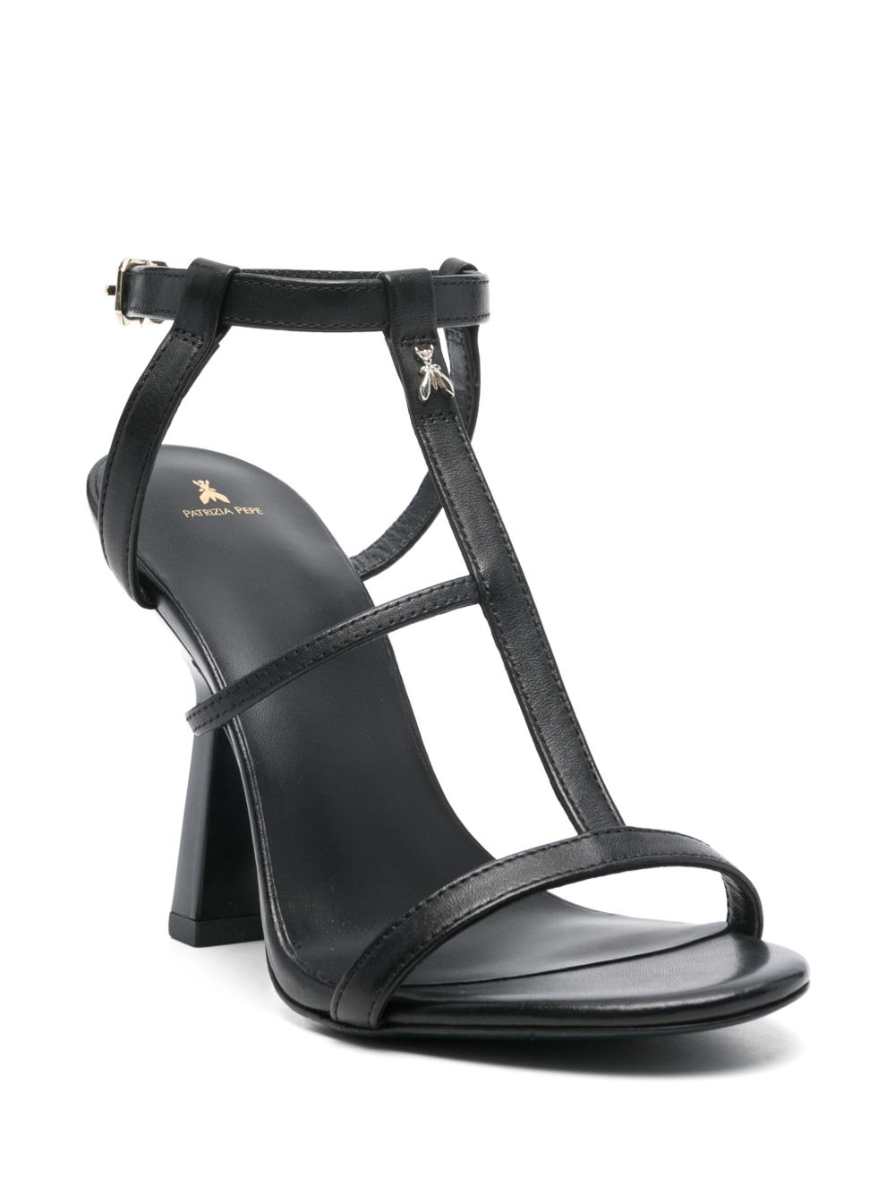 Patrizia Pepe 110mm leather sandals - Zwart