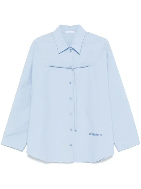 Patrizia Pepe strap-detail shirt  