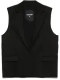 Patrizia Pepe twill vest - Black