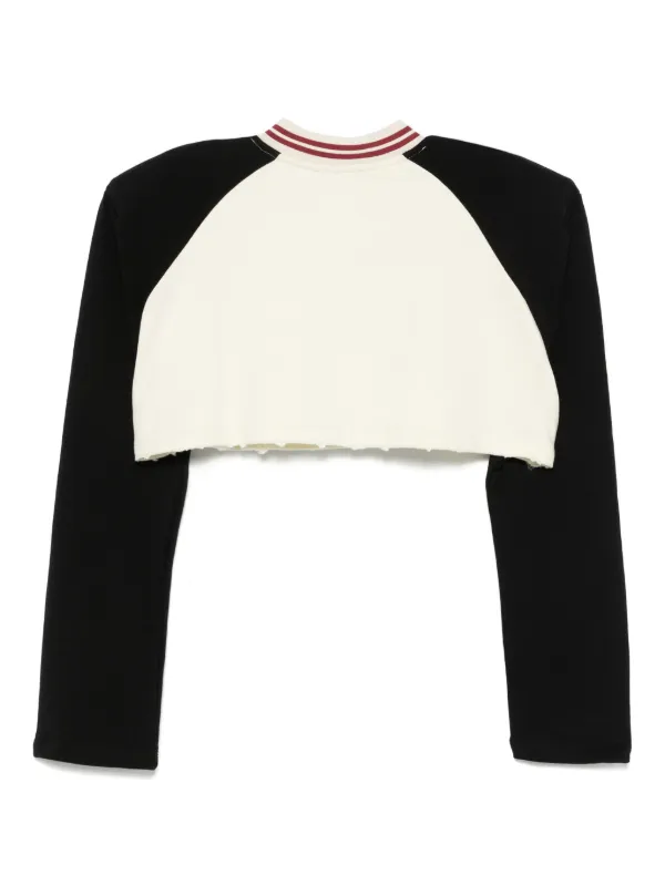 single-breasted slit-sleeve blazer