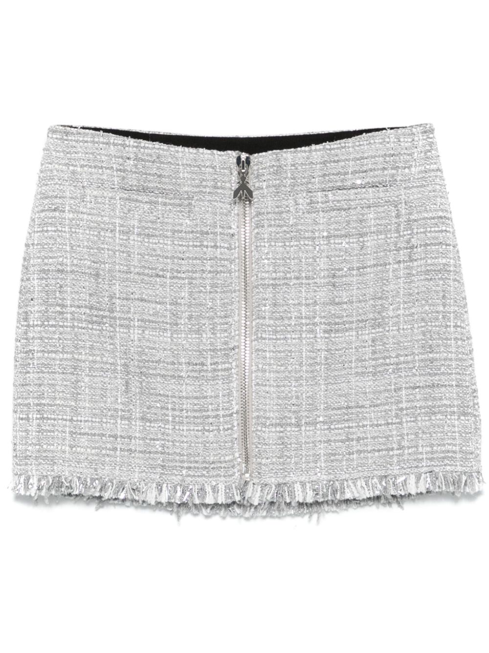 Patrizia Pepe Tweed mini-rok Grijs