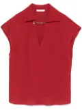 Patrizia Pepe crepe blouse - Red