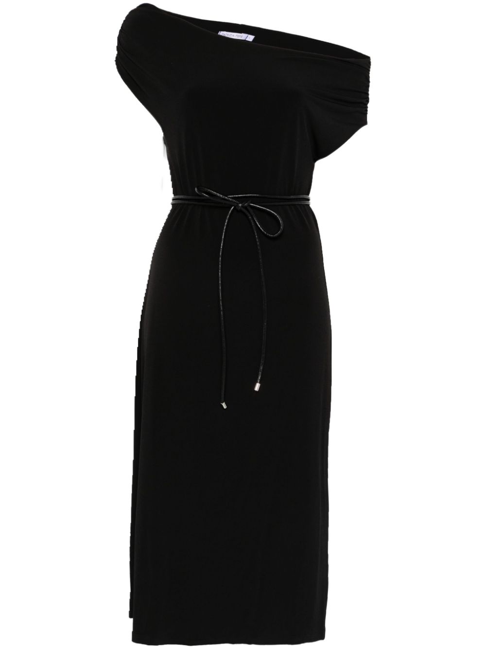 Patrizia Pepe belted midi dress - Black