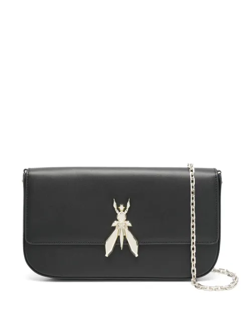 Patrizia Pepe Fly leather clutch bag