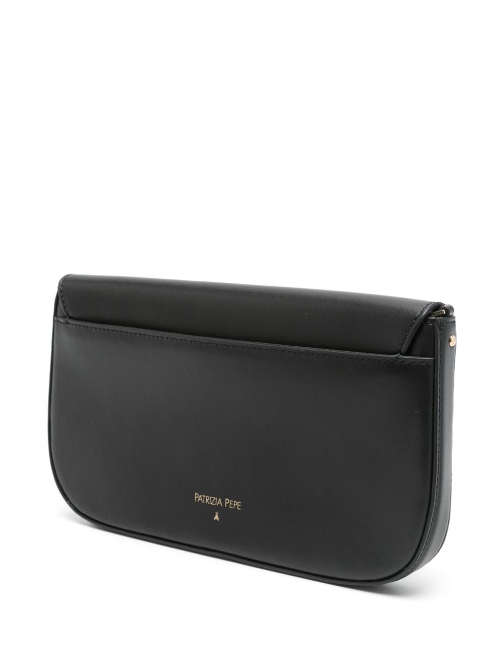 Patrizia Pepe Fly leather clutch bag - Zwart