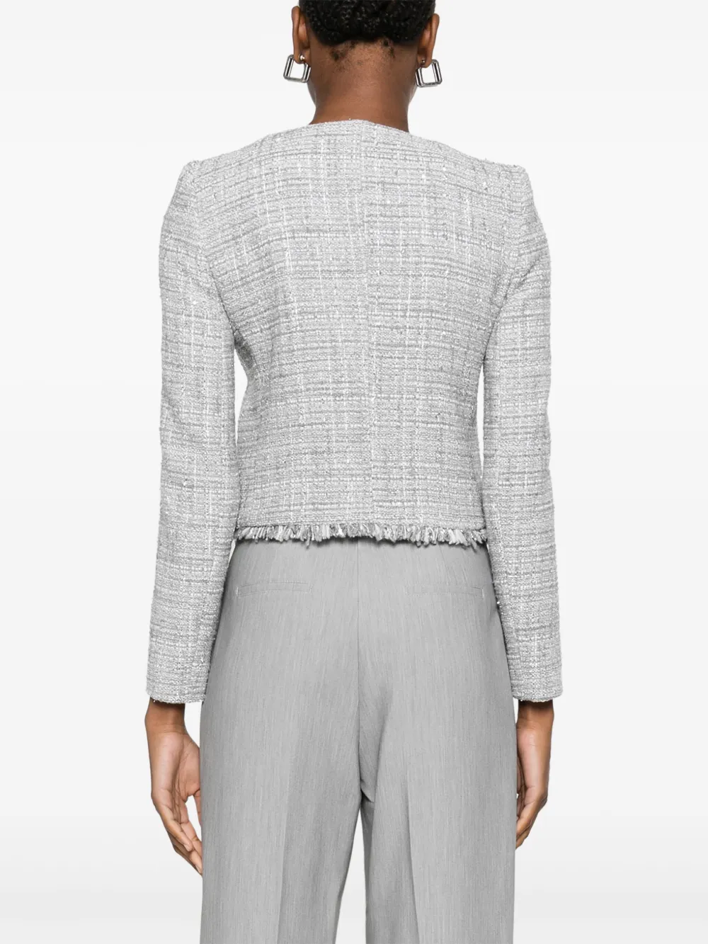 Patrizia Pepe Tweed jack Grijs