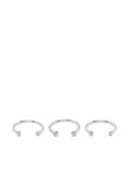 Patrizia Pepe piercing bracelets (set of three) - Silver