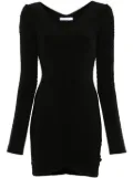 Patrizia Pepe draped-detail mini dress - Black