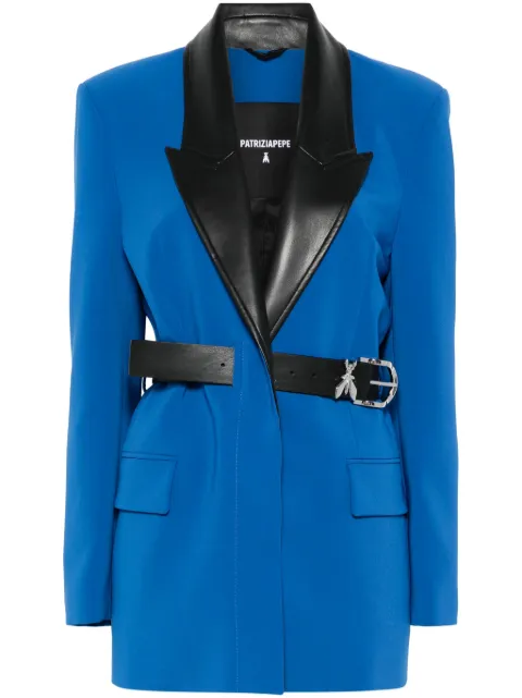 Patrizia Pepe contrasting-collar blazer