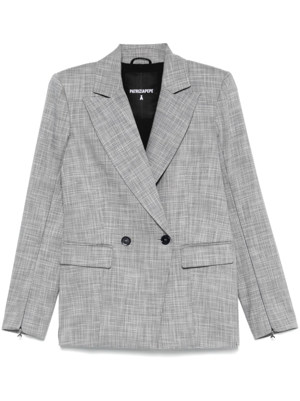 Patrizia Pepe Geruite blazer Grijs