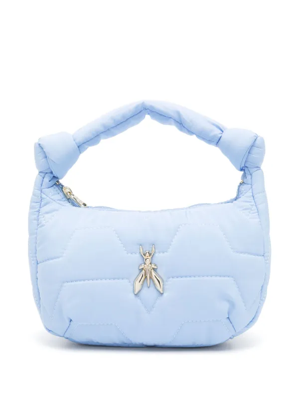 Patrizia Pepe Small Quilted Tote Bag Blue FARFETCH IN