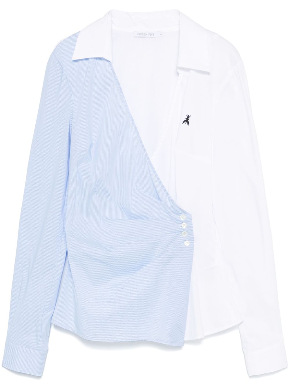 Patrizia Pepe Shirt met colourblocking Wit