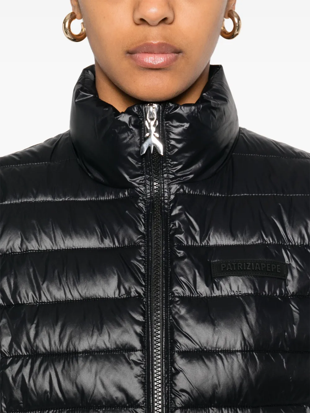 PATRIZIA PEPE LOGO-PATCH GILET
