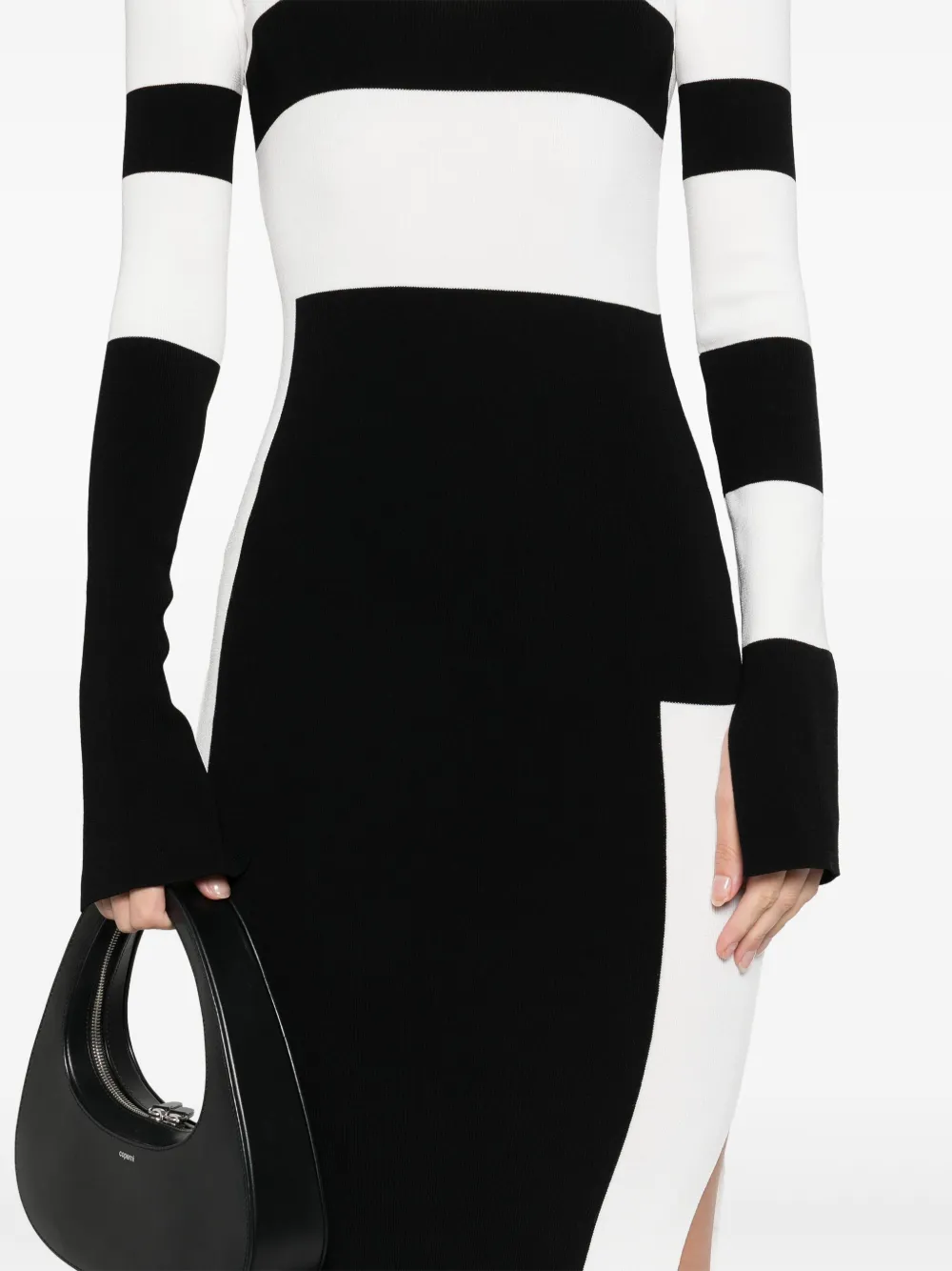 PATRIZIA PEPE COLOUR-BLOCK MIDI DRESS 