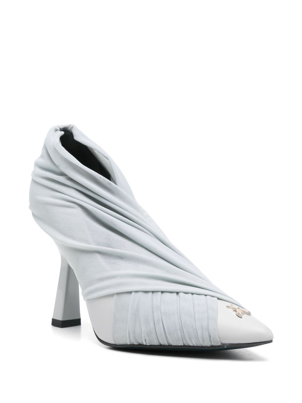 Patrizia Pepe 100mm draped pumps - Grijs