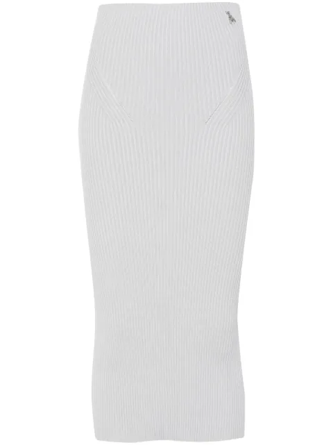 Patrizia Pepe ribbed midi skirt