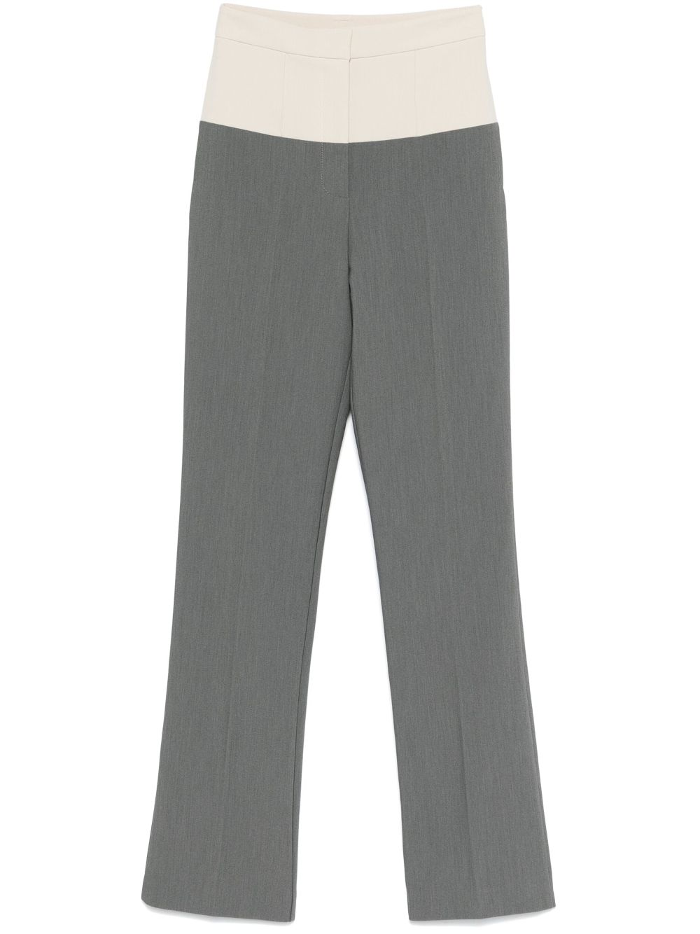 Patrizia Pepe colour-block trousers - Grey