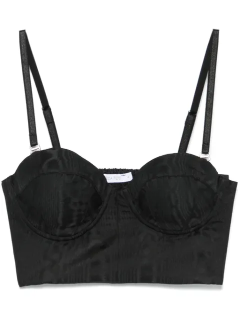 Patrizia Pepe patterned-jacquard bustier top