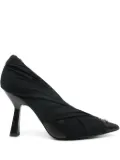 Patrizia Pepe 100mm draped pumps - Black