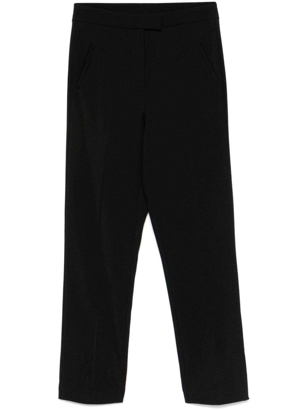 Patrizia Pepe Fly-motif trousers - Black