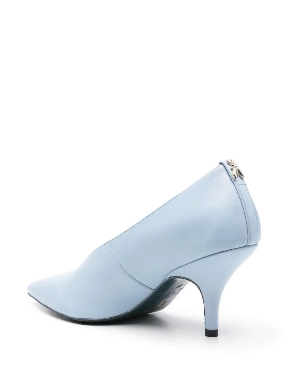 Patrizia Pepe 70 mm leren pumps Blauw