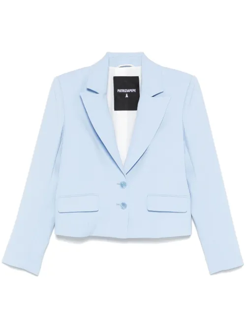 Blazer à revers crantés - Patrizia Pepe - Modalova
