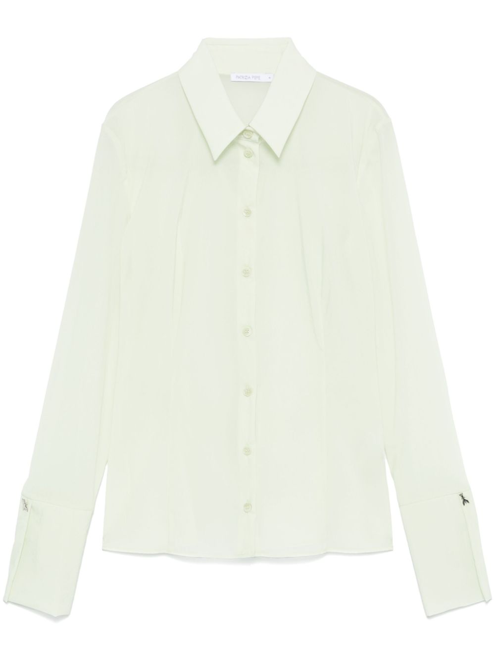 Patrizia Pepe Organza blouse Groen