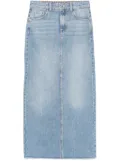 Patrizia Pepe Essential denim maxi skirt - Blue