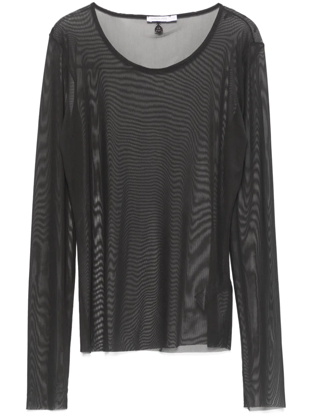 Patrizia Pepe Essential tulen top Zwart