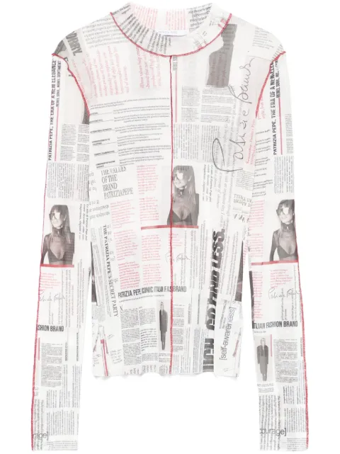 Patrizia Pepe manifesto-print top