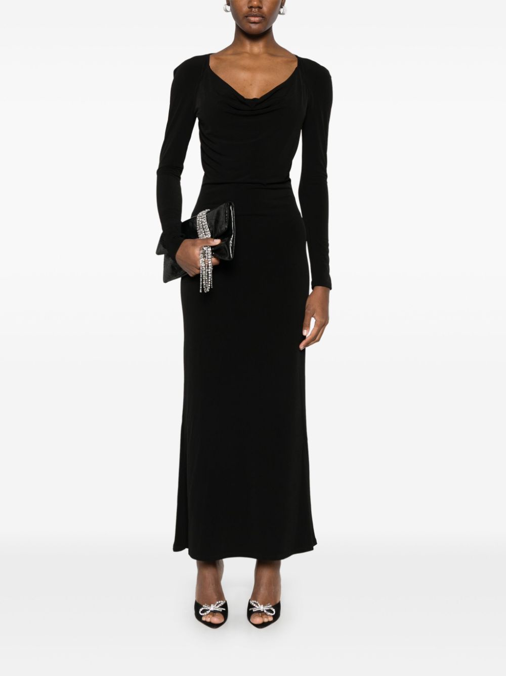 Patrizia Pepe crepe maxi dress - Black