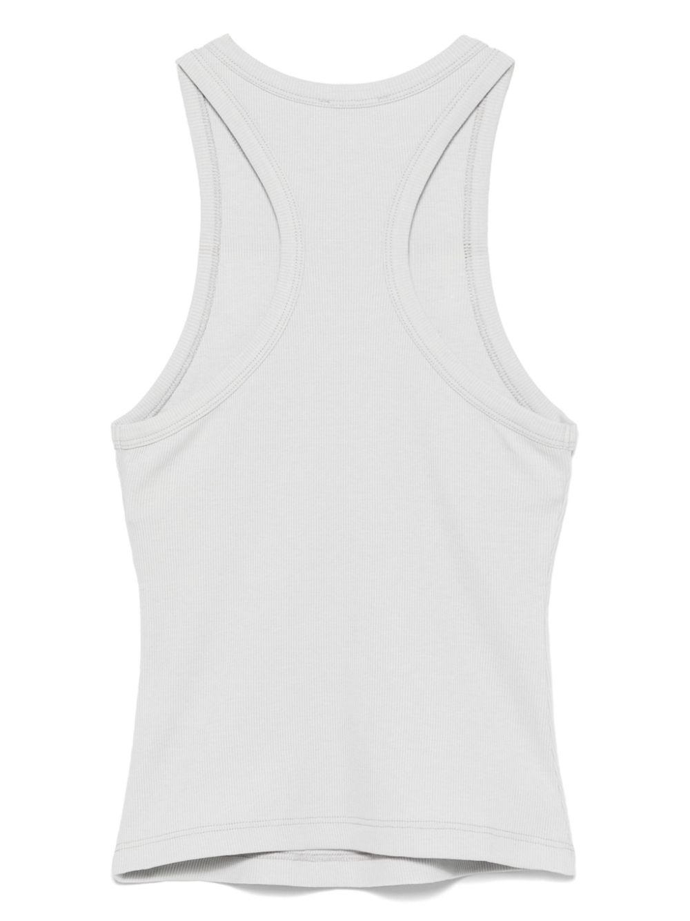 Patrizia Pepe logo-embroidered tank top - Zilver