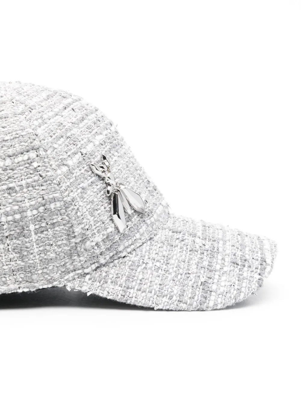 Patrizia Pepe Fly Baseball Cap In Grey