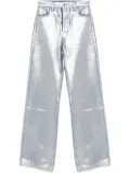 Patrizia Pepe laminated jeans - Silver