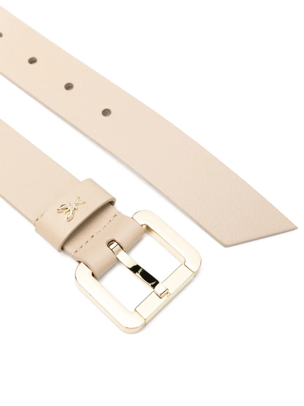 patriziapepe Patrizia Pepe Fly riem met logoplakkaat - Beige