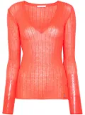 Patrizia Pepe knitted top - Orange