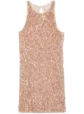Patrizia Pepe sequined mini dress - Orange
