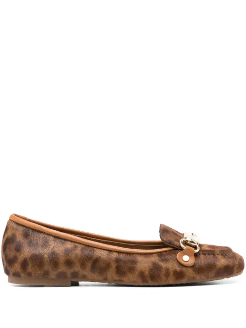 See by Chloé flats con estampado de leopardo