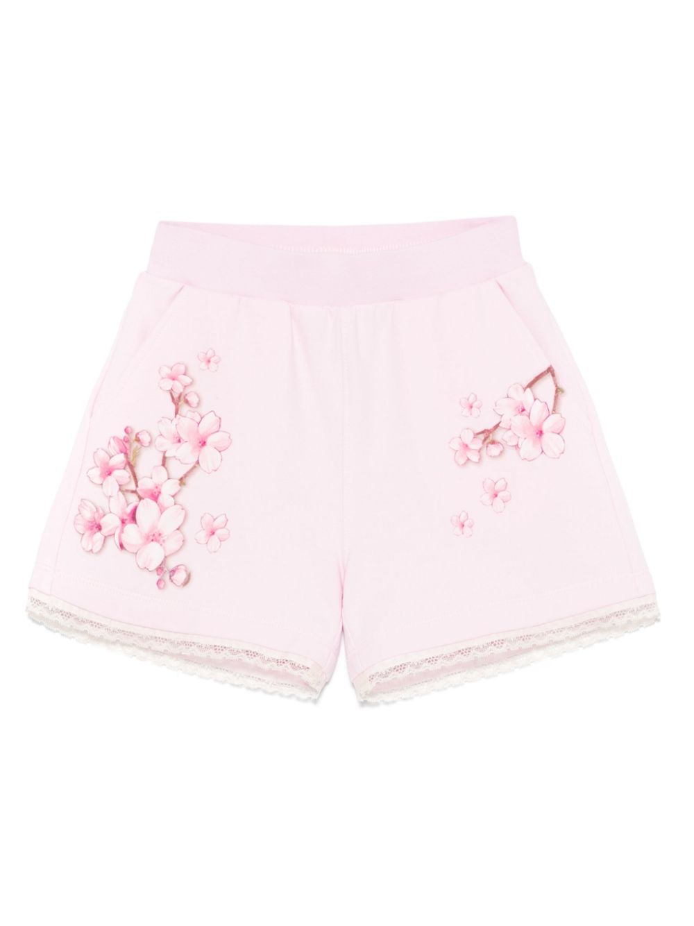 Monnalisa Shorts met bloe print Roze