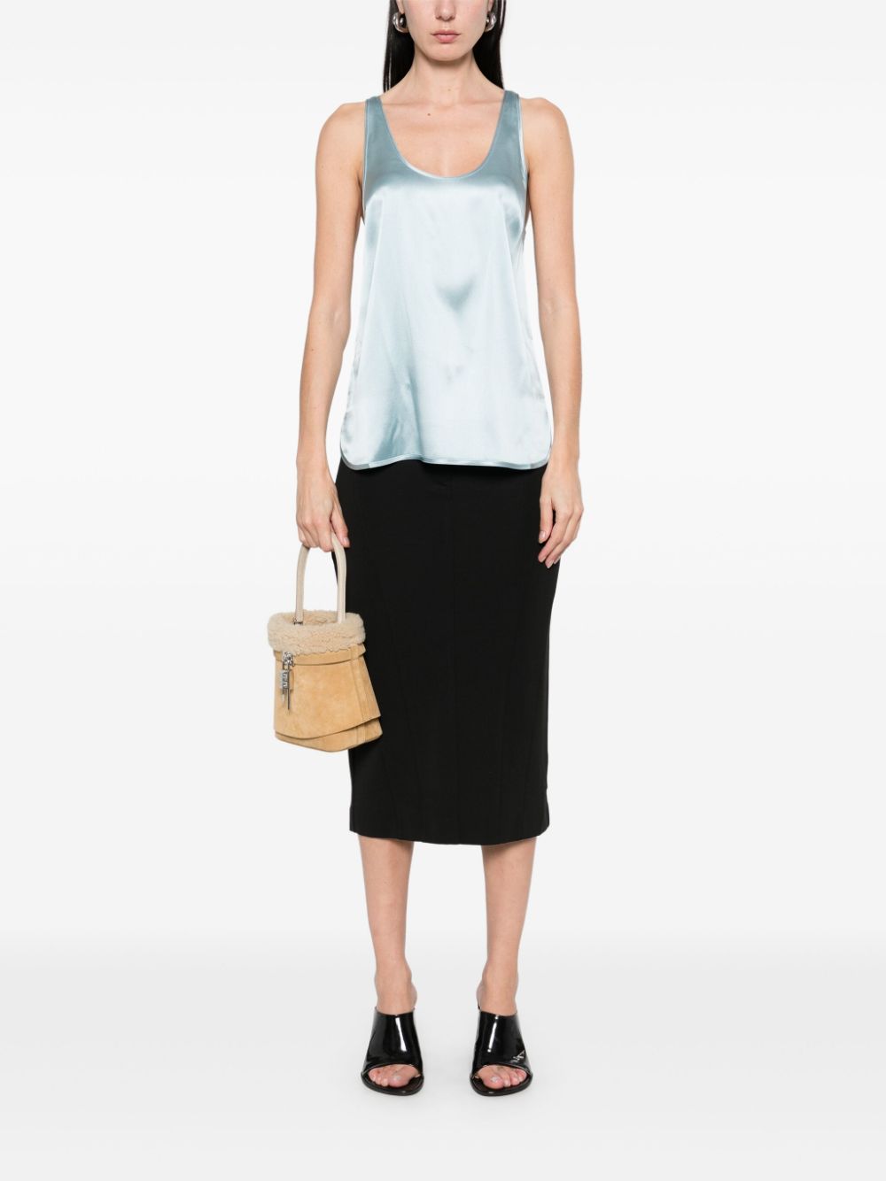 PINKO Satijnen top - Blauw